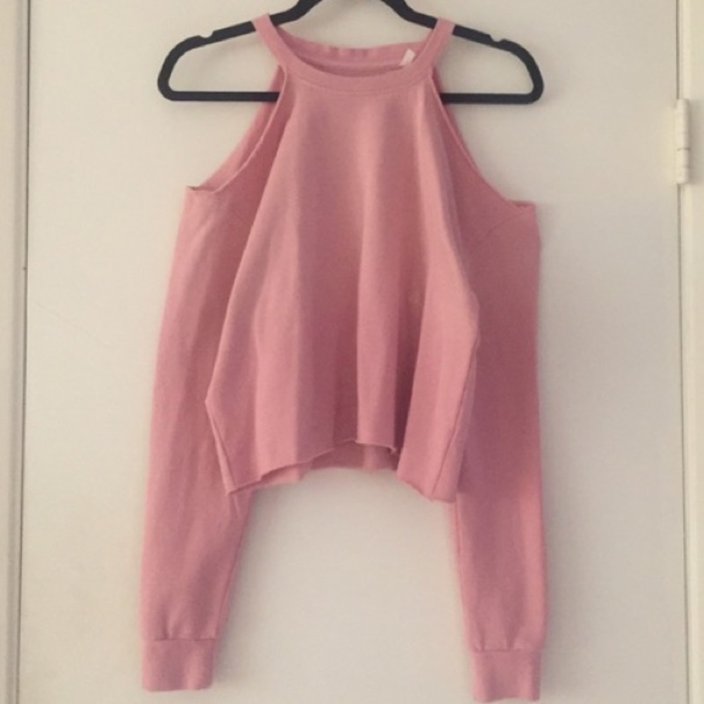 Pacsun LA Hearts cold shoulder cropped sweater
